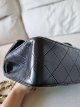 Load image into Gallery viewer, Chanel Small Classic Flap Black Vintage 24k Gold