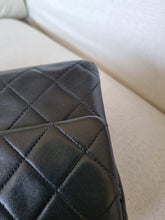 Load image into Gallery viewer, Chanel Small Classic Flap Black Vintage 24k Gold