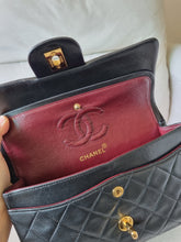 Load image into Gallery viewer, Chanel Small Classic Flap Black Vintage 24k Gold