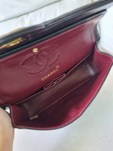 Load image into Gallery viewer, Chanel Small Classic Flap Black Vintage 24k Gold