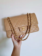 Load image into Gallery viewer, Chanel Medium Classic Dark Beige Camel Vintage 24k Gold