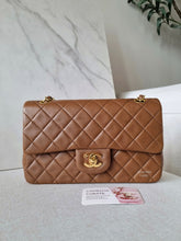 Load image into Gallery viewer, Chanel Caramel Cognac Small Classic Flap Vintage 24k Gold