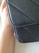 Load image into Gallery viewer, Chanel Kelly Medium Flap Black Chevron 24k Gold