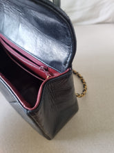 Load image into Gallery viewer, Chanel Kelly Medium Flap Black Chevron 24k Gold