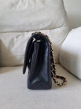 Load image into Gallery viewer, Chanel Classic Medium Flap Black Caviar Vintage 24k Gold
