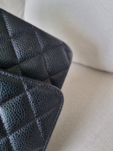 Load image into Gallery viewer, Chanel Classic Medium Flap Black Caviar Vintage 24k Gold