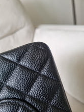 Load image into Gallery viewer, Chanel Classic Medium Flap Black Caviar Vintage 24k Gold