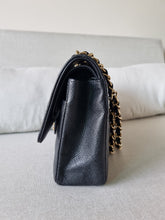 Load image into Gallery viewer, Chanel Classic Medium Flap Black Caviar Gold Hardware