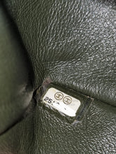 Load image into Gallery viewer, Chanel Forest Green Mini Caviar Rec Silver Hardware