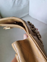 Load image into Gallery viewer, Chanel Dark Beige Classic Medium Vintage Caviar 24k Gold