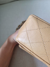Load image into Gallery viewer, Chanel Dark Beige Classic Medium Vintage Caviar 24k Gold