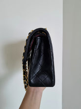 Load image into Gallery viewer, Chanel Classic Small Flap Black Vintage 24k Gold