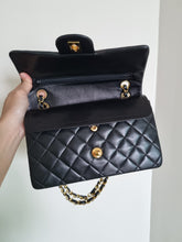 Load image into Gallery viewer, Chanel Classic Small Flap Black Vintage 24k Gold