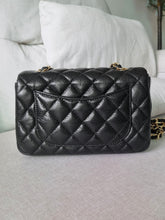 Load image into Gallery viewer, Chanel Mini Rectangular Black Caviar Gold Hw