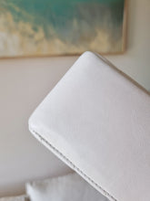 Load image into Gallery viewer, Chanel White Chevron Classic Medium Flap Vintage 24k Gold