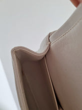 Load image into Gallery viewer, Chanel White Chevron Classic Medium Flap Vintage 24k Gold