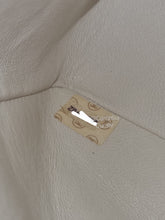 Load image into Gallery viewer, Chanel White Chevron Classic Medium Flap Vintage 24k Gold