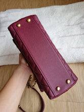 Load image into Gallery viewer, Chanel Burgundy Coco Handle Small Caviar Gold Hw