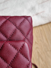 Load image into Gallery viewer, Chanel Burgundy Coco Handle Small Caviar Gold Hw