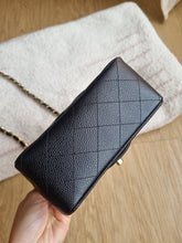 Load image into Gallery viewer, Chanel Mini Square Caviar Black 24k Gold