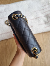 Load image into Gallery viewer, Chanel Mini Square Caviar Black 24k Gold