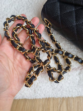 Load image into Gallery viewer, Chanel Mini Square Caviar Black 24k Gold