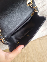 Load image into Gallery viewer, Chanel Mini Square Caviar Black 24k Gold