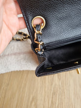 Load image into Gallery viewer, Chanel Mini Square Caviar Black 24k Gold