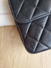 Load image into Gallery viewer, Chanel Square Flap Vintage Black Caviar Large CC 24k Gold