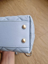 Load image into Gallery viewer, Chanel Coco Handle Small Baby Cloud Blue Caviar Gold Hw
