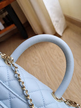 Load image into Gallery viewer, Chanel Coco Handle Small Baby Cloud Blue Caviar Gold Hw