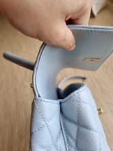 Load image into Gallery viewer, Chanel Coco Handle Small Baby Cloud Blue Caviar Gold Hw