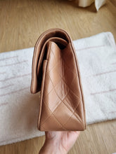 Load image into Gallery viewer, Chanel Mocha Dark Beige Classic Medium Flap 24k Gold