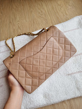 Load image into Gallery viewer, Chanel Mocha Dark Beige Classic Medium Flap 24k Gold