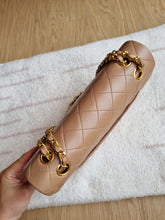 Load image into Gallery viewer, Chanel Mocha Dark Beige Classic Medium Flap 24k Gold