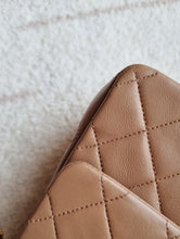 Load image into Gallery viewer, Chanel Mocha Dark Beige Classic Medium Flap 24k Gold