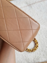 Load image into Gallery viewer, Chanel Mocha Dark Beige Classic Medium Flap 24k Gold