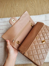 Load image into Gallery viewer, Chanel Mocha Dark Beige Classic Medium Flap 24k Gold