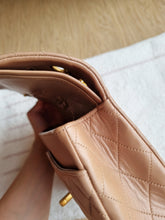 Load image into Gallery viewer, Chanel Mocha Dark Beige Classic Medium Flap 24k Gold