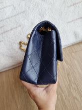Load image into Gallery viewer, Chanel Mini Reissue 224 Navy Calfskin Gold Hardware