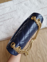 Load image into Gallery viewer, Chanel Mini Reissue 224 Navy Calfskin Gold Hardware
