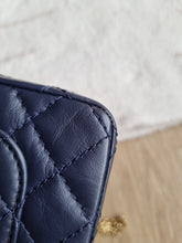 Load image into Gallery viewer, Chanel Mini Reissue 224 Navy Calfskin Gold Hardware