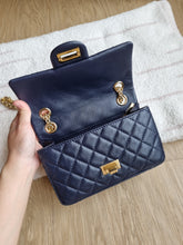 Load image into Gallery viewer, Chanel Mini Reissue 224 Navy Calfskin Gold Hardware