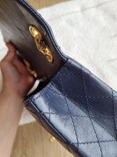 Load image into Gallery viewer, Chanel Mini Reissue 224 Navy Calfskin Gold Hardware
