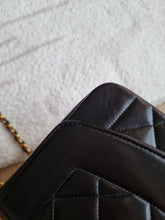 Load image into Gallery viewer, Chanel Diana Small Black Vintage 24k Gold