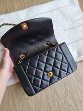 Load image into Gallery viewer, Chanel Diana Small Black Vintage 24k Gold