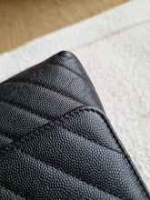 Load image into Gallery viewer, Chanel Coco Handle Black Caviar Chevron Small Gold Hardware