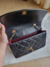 Load image into Gallery viewer, Chanel Diana Small Black Vintage 24k Gold