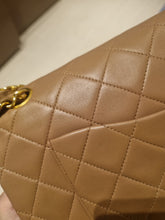 Load image into Gallery viewer, Chanel Mocha Dark Beige Classic Medium Flap 24k Gold