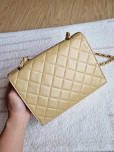 Load image into Gallery viewer, Chanel Small Dark Beige Envelope Flap CC Logo 24k Gold